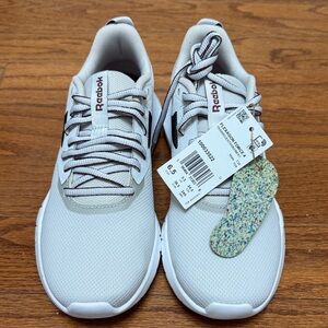 Reebok Men's Gray and White Sneakers